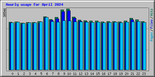 Hourly usage for April 2024